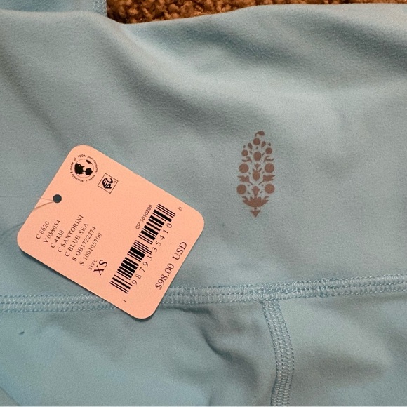 NWT free people movement never better 7/8 leggings x-small in santorini - Picture 5 of 5